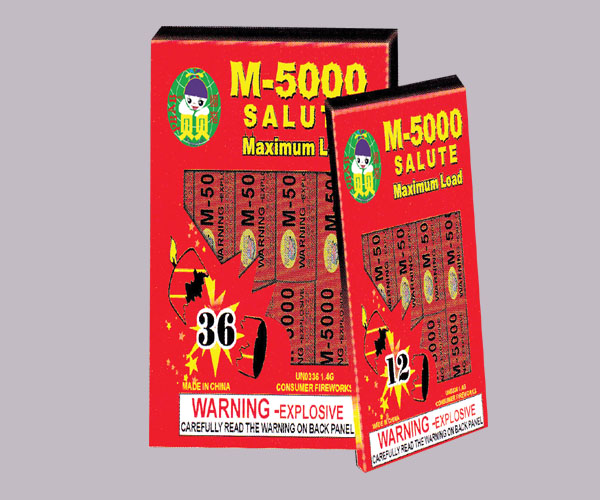 M-5000 cracker Maximum Load 12 Count